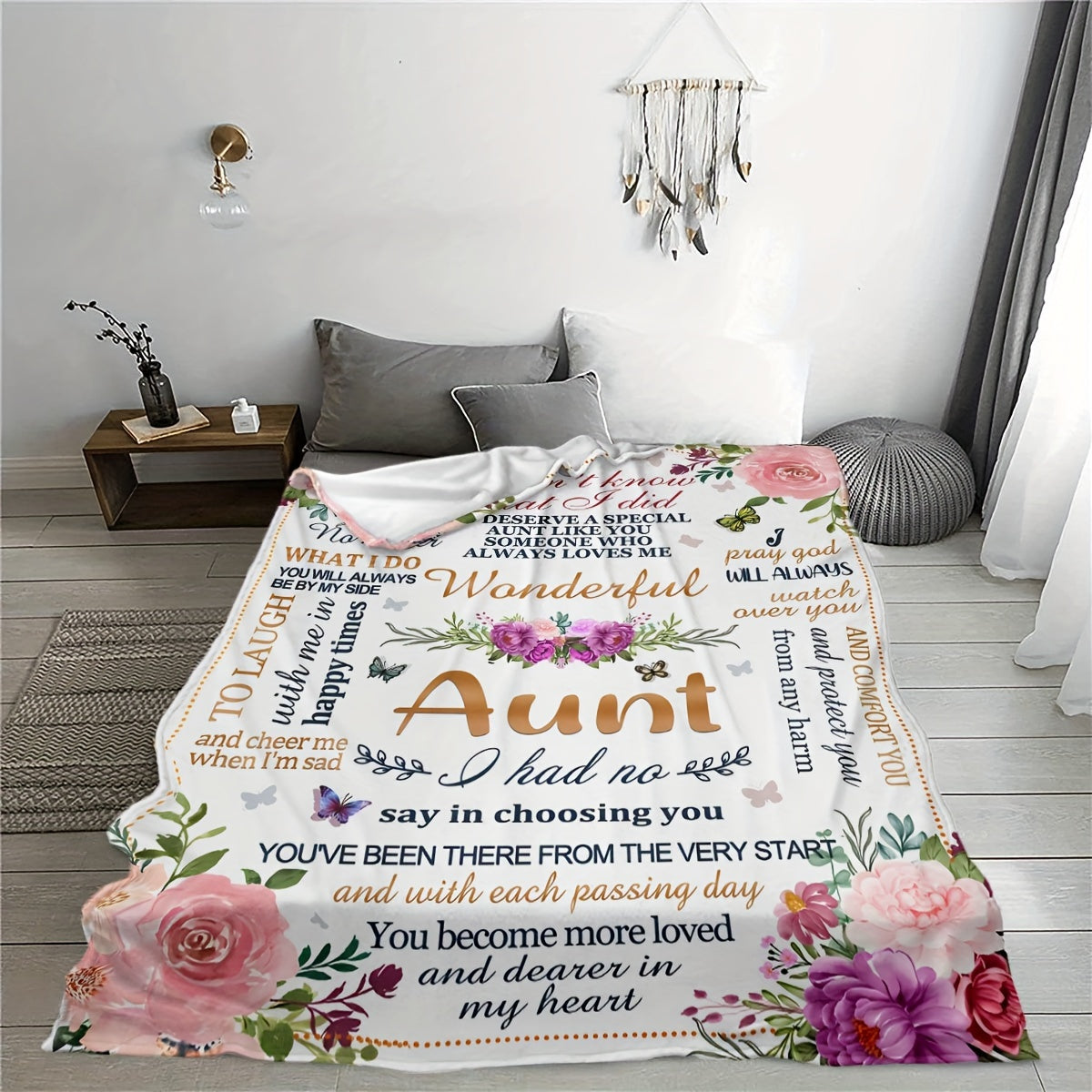 Digital Printing Soft Flannel Warm Throw Blanket for Sofa Bed Office Nap Camping