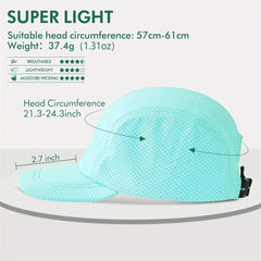 Quick Drying Baseball Cap Mesh Breathable Sun Hat Adjustable Lightweight
