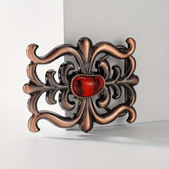 Geometric Hollow Out Belt Buckle Vintage Retro Cowboy Cowgirl Boho Style