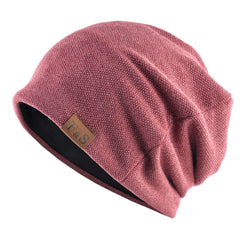 Warm Knitted Beanie Hat for Men and Women Solid Hip hop Style