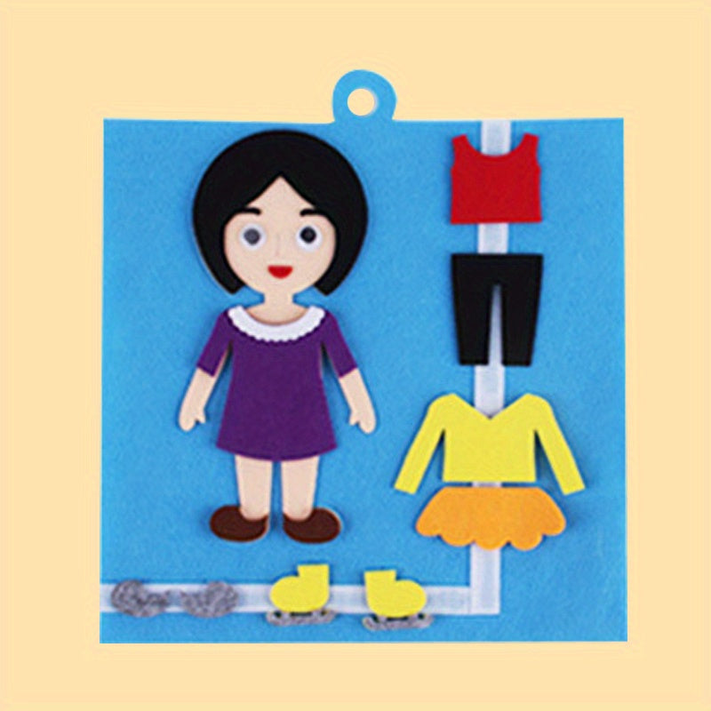 Kindergarten Characters Dress Up Puzzle for Educational Play