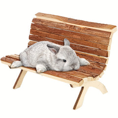Solid Wood Hamster Small Animal Toy Chew Hideaway Chair Sofa