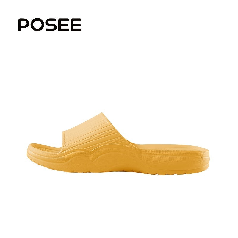 POSEE Unisex Non Slip Slippers Arch Support Cloud Slides Open Toe Sandals