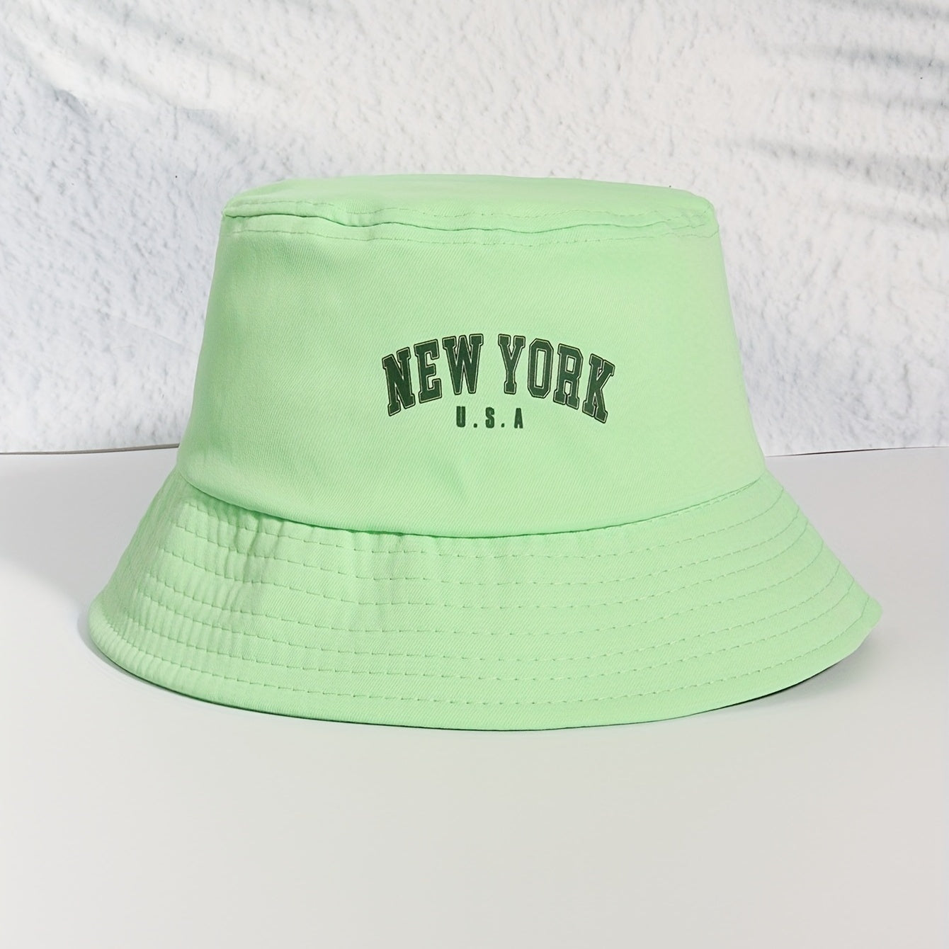 York Print Bucket Hat Unisex Lightweight Sunscreen Fisherman Cap