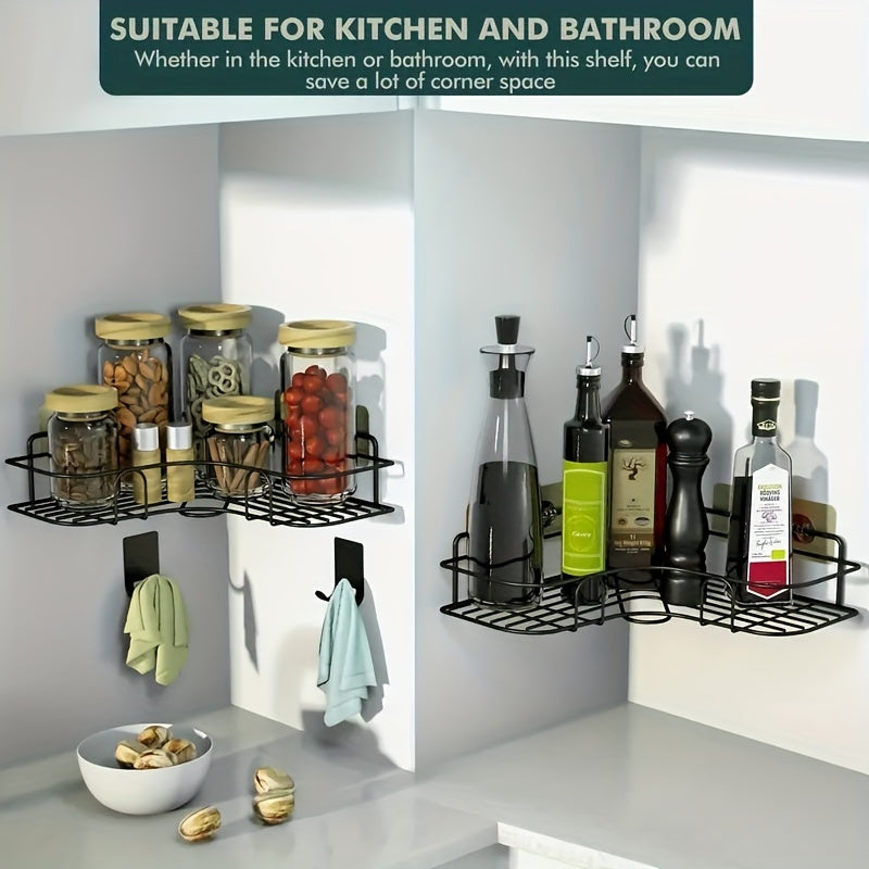 Stylish Bathroom Shelf & Kitchen Organizer with Shower Caddy
