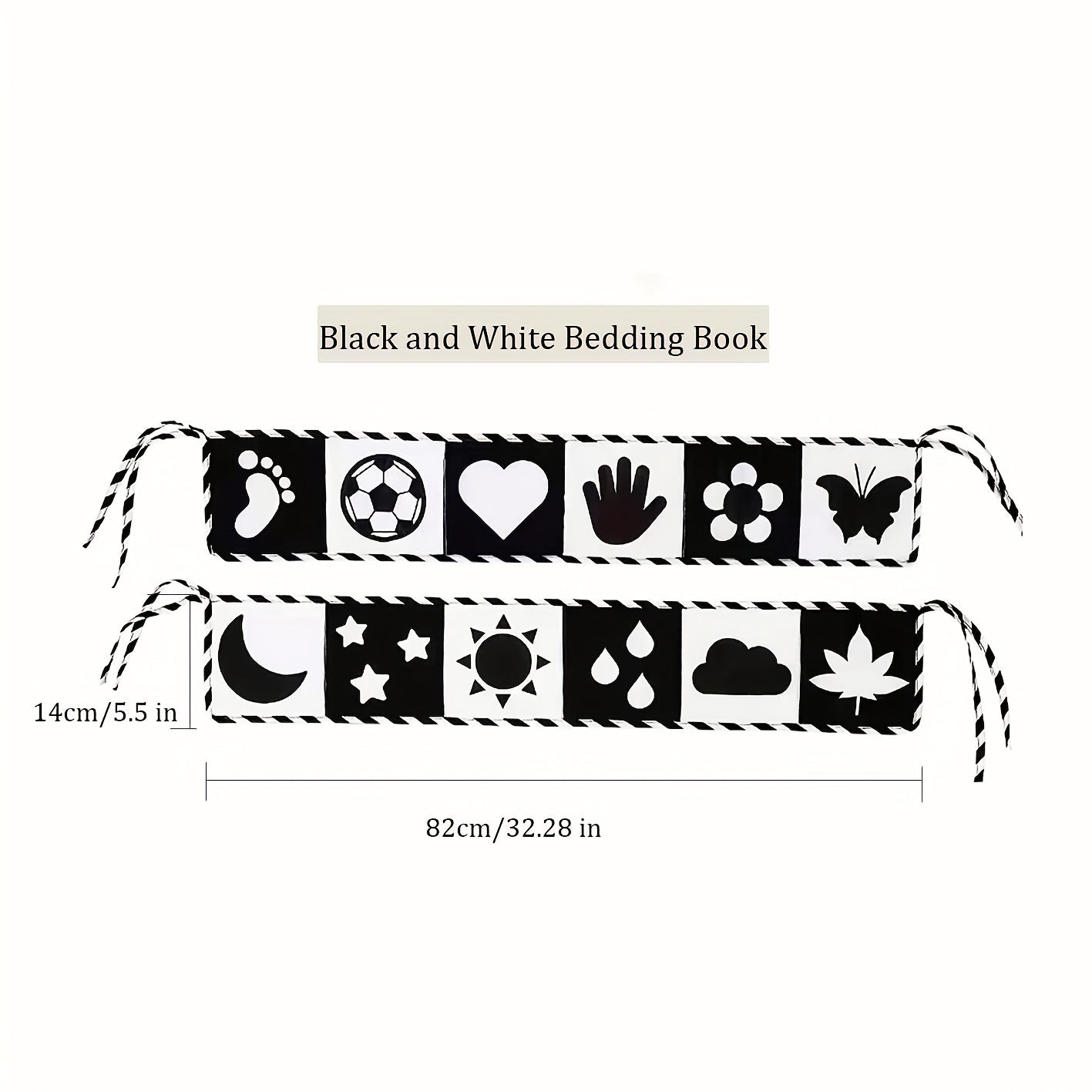 Baby Educational Cloth Book Animal Shape Bed Hanging Toy