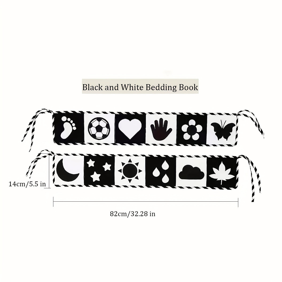 Baby Educational Cloth Book Animal Shape Bed Hanging Toy