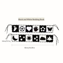 Baby Educational Cloth Book Animal Shape Bed Hanging Toy