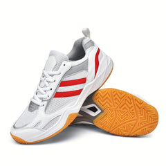 Men's Breathable Badminton Shoes Non Slip Lace Up Sneakers