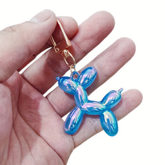 Balloon Dog Keychain Cartoon Animal Series Wallet School Bag Pendant