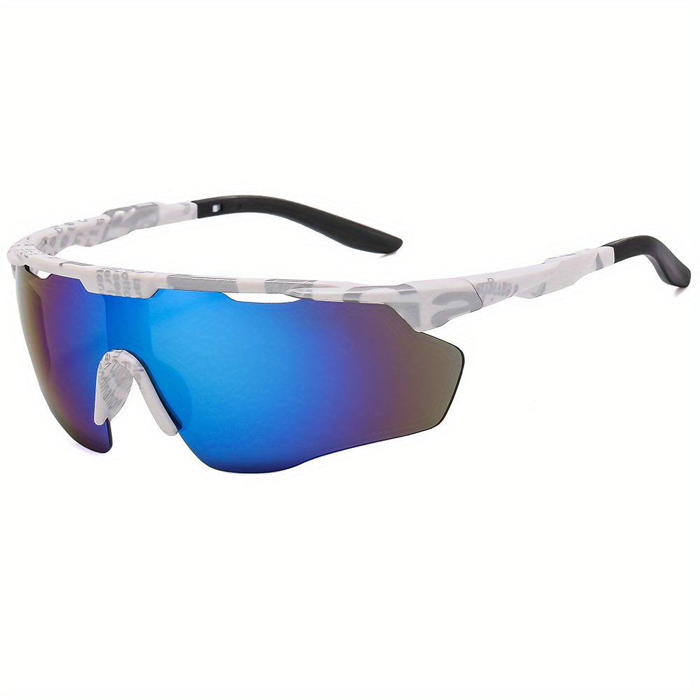 Y2K Sports Sunglasses Windproof Wrap Around Semi Rimless UV400