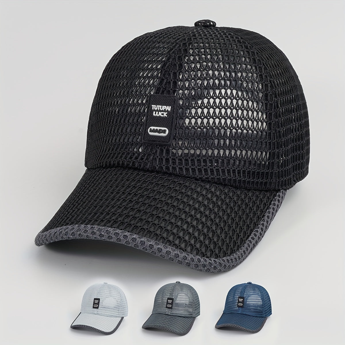 Mesh Hollow Out Baseball Cap Unisex Thin Breathable Quick Drying Sports Sun Hat