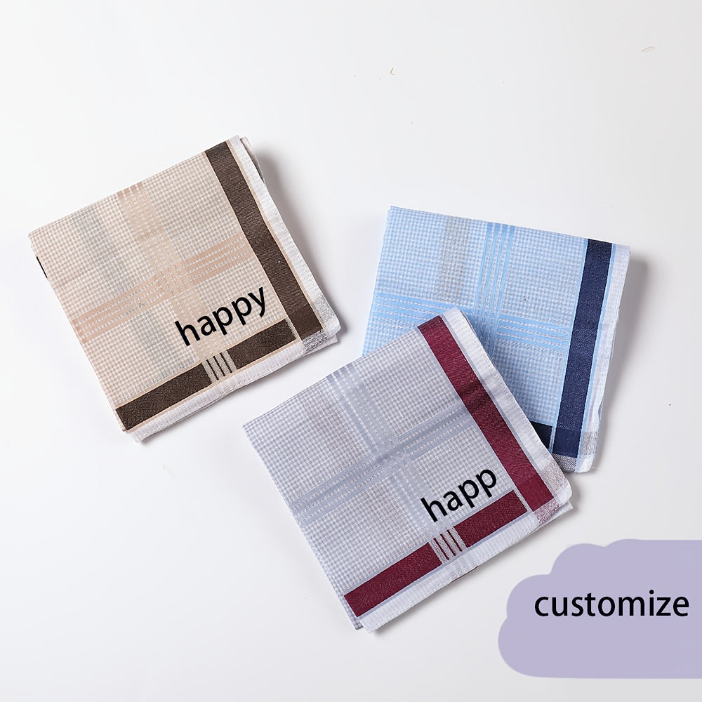 12 Pack Lightweight Summer Handkerchiefs Soft Absorbent Portable Wipes