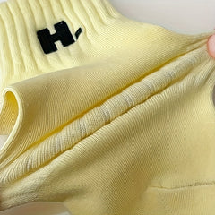 7 Pairs Letter Pattern Socks Women's Stockings