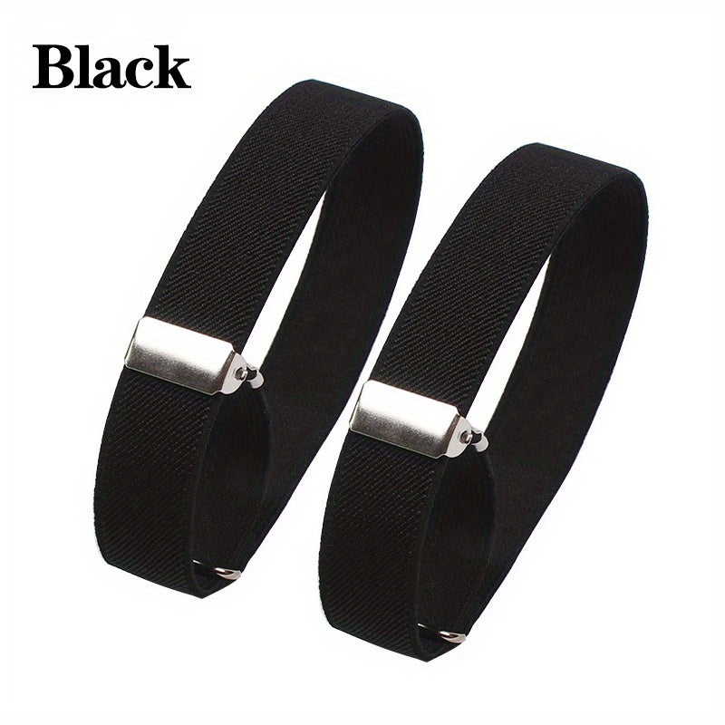 2pcs Elastic Armband Cuffs Women Men Ring Bracelet