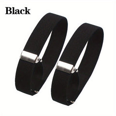 2pcs Elastic Armband Cuffs Women Men Ring Bracelet