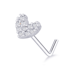 Stainless Steel Nose Ring Stud Flower Snowflake Butterfly Nose Piercing