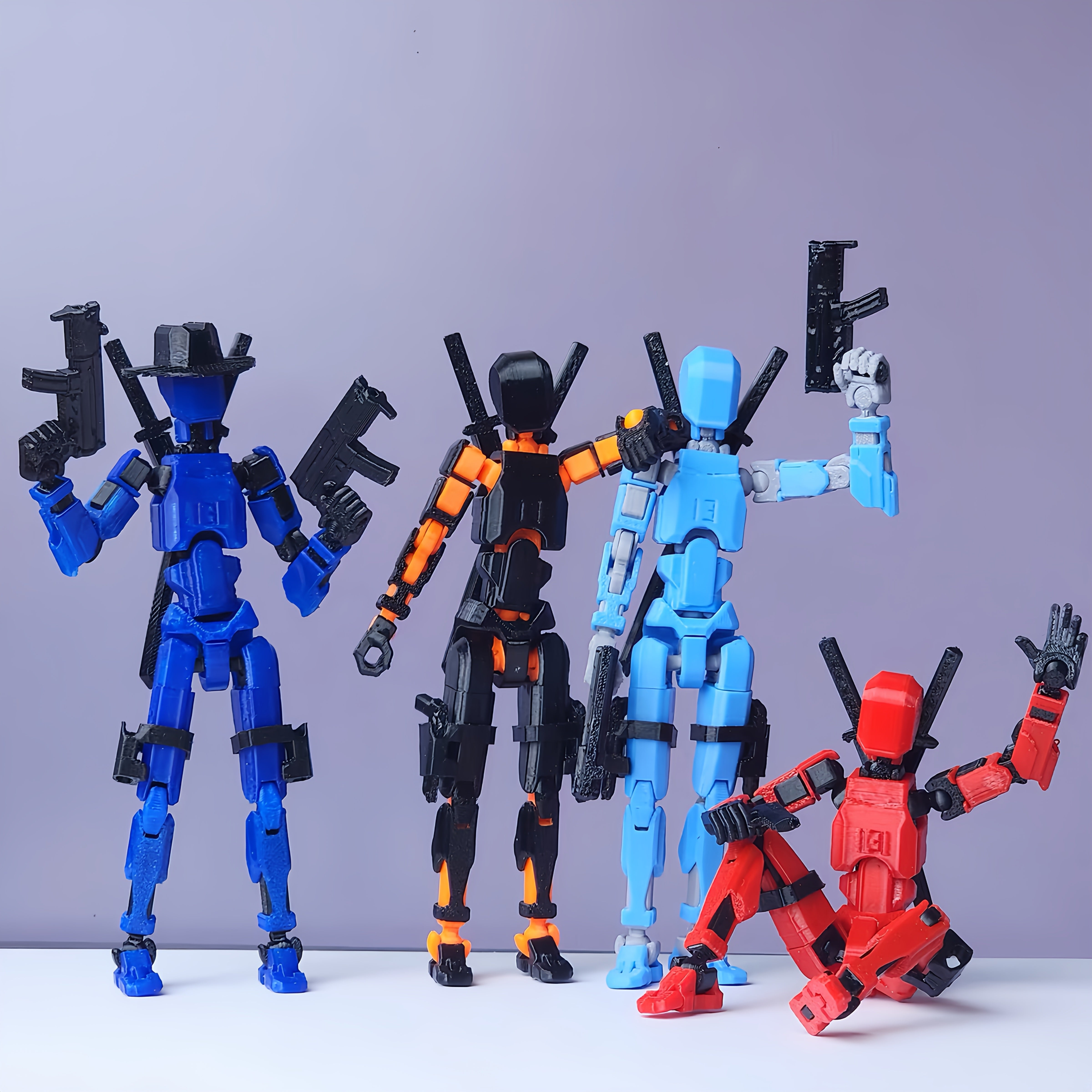Fully Articulated Lucky Figurine 13 Joints 3D Printed Doll Toy