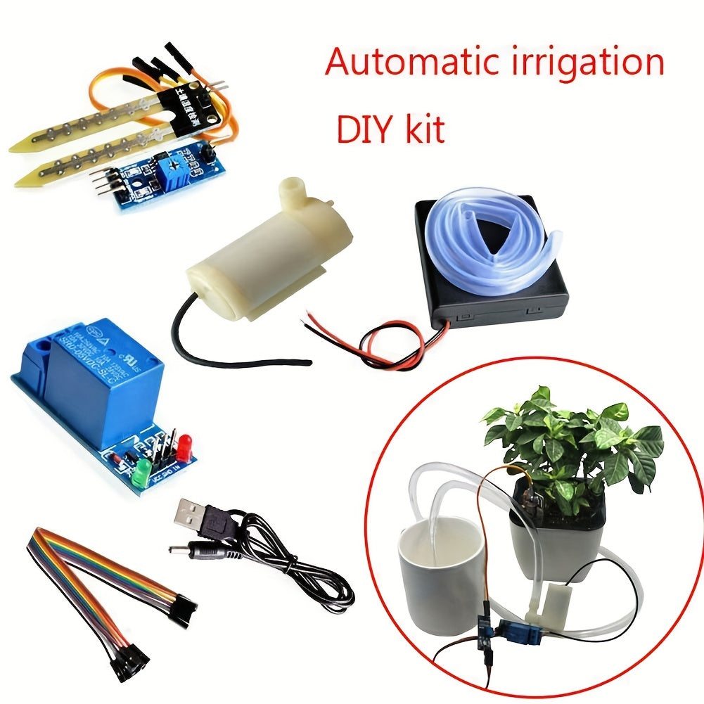 Garden Bonsai Auto Irrigation System Micro Drip Sensor Water Pumping