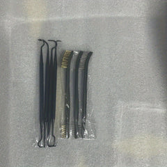 Car Detailing Cleaning Tool Set with Wire Brushes and Nylon Picks