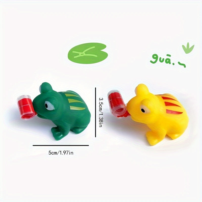 5pcs Funny Frog Toys with Tongue Out Party Favors & Durable Rubber