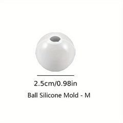 1pc Seamless 3D Sphere Resin Molds Large Round Ball Epoxy Resin Molds