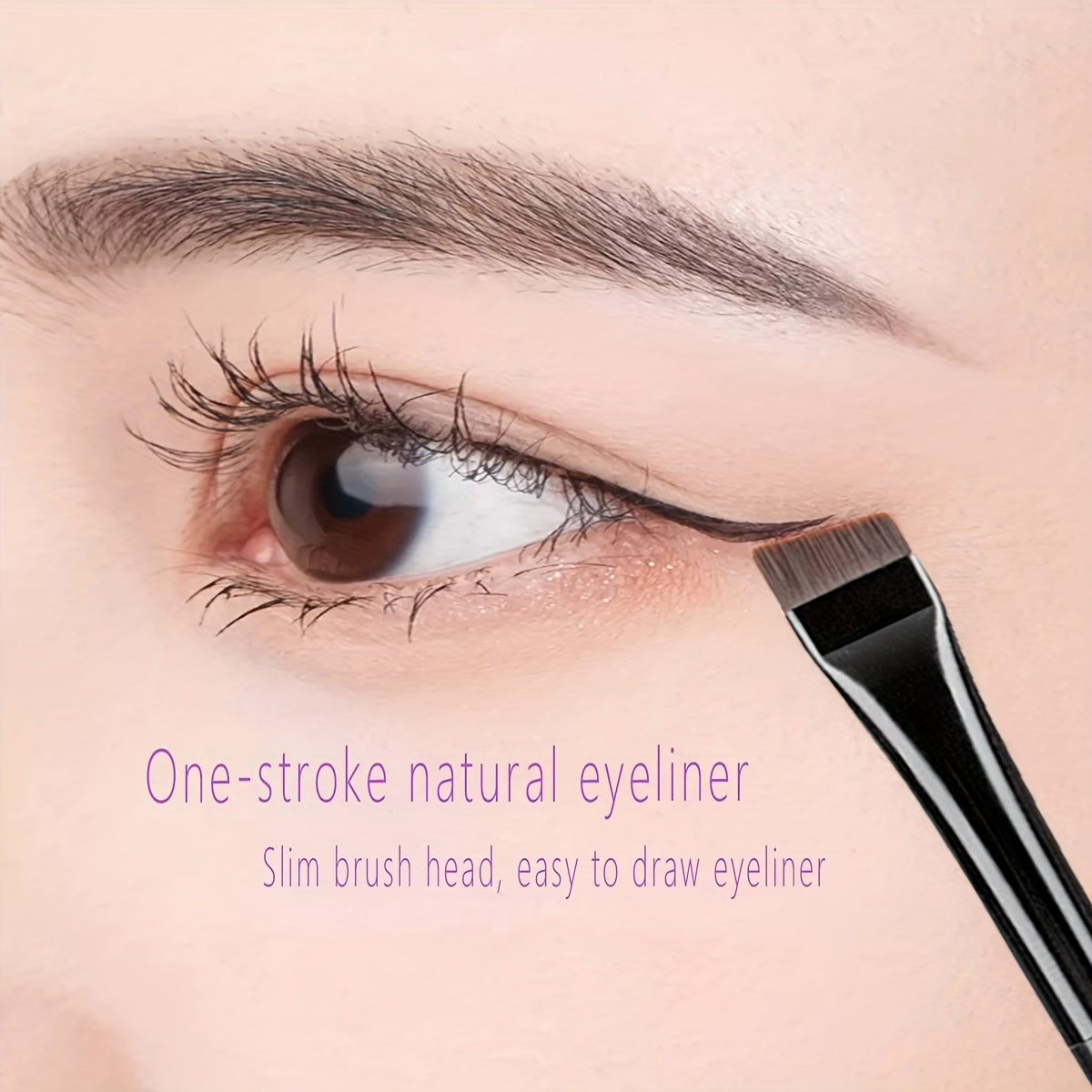 3Pcs Ultra Thin Eyebrow Brush Set Angled Precision Makeup Brushes