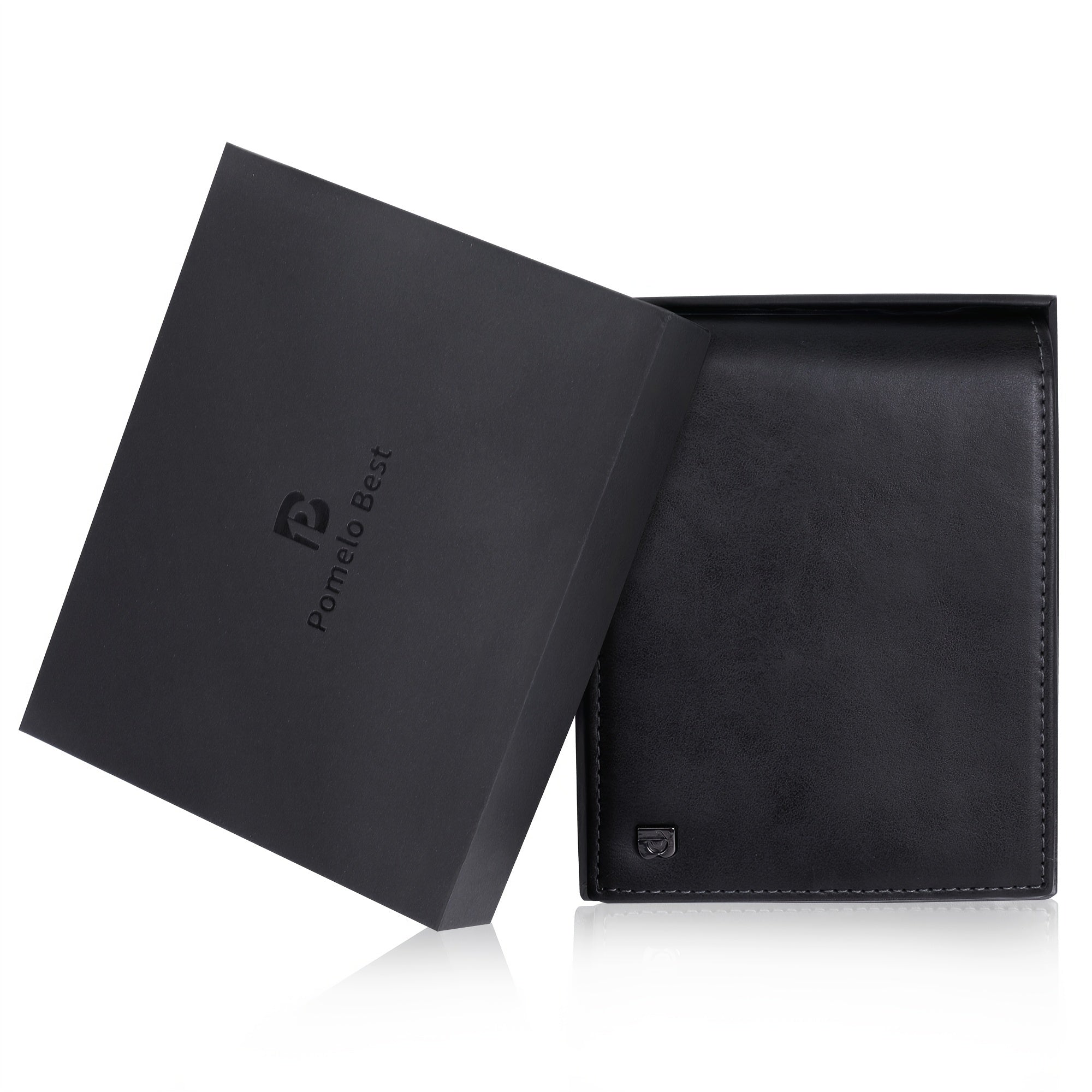RFID Blocking Leather Men's Wallet with Coin Pocket