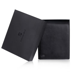 RFID Blocking Leather Men's Wallet with Coin Pocket