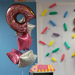5pcs Large Donut Foil Balloons Birthday Party Decoration Supplies