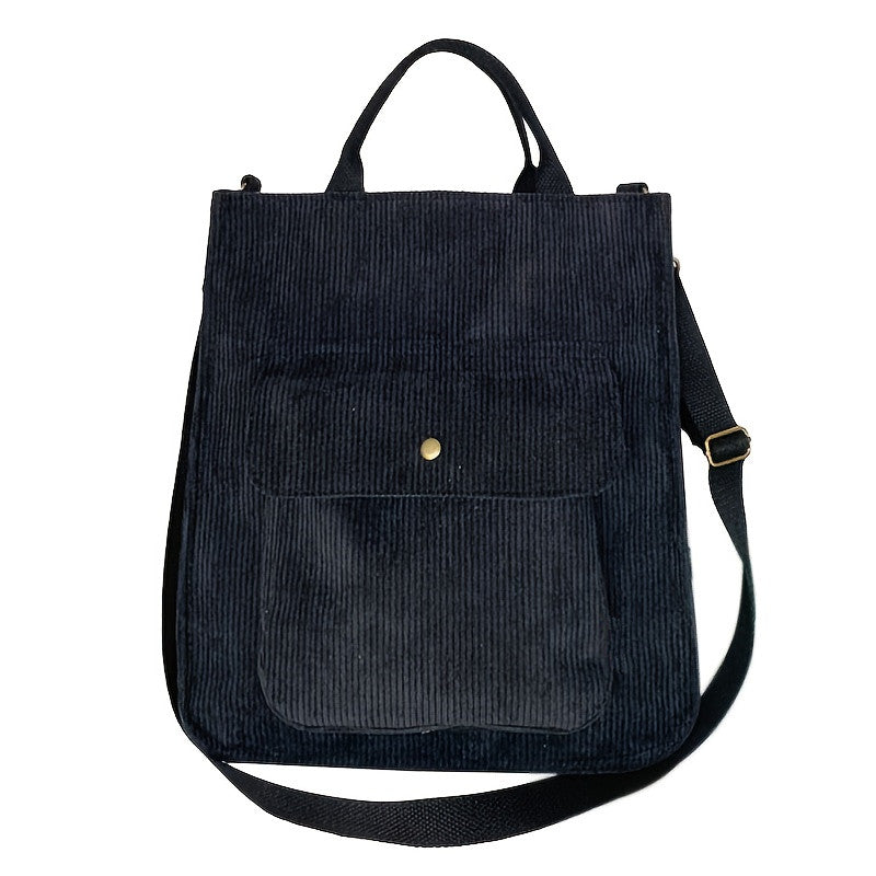 Corduroy Shoulder Bag Women's Large Capacity