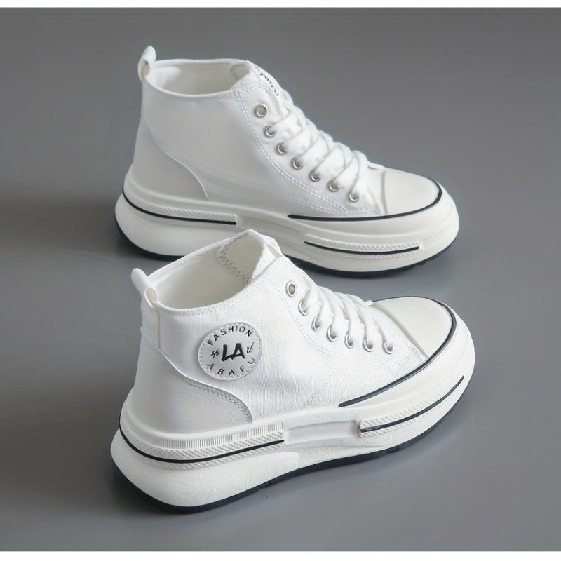 Women's Platform Canvas High Top Shoes