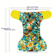 4pcs Washable Cloth Diaper Covers Adjustable Nappy Reusable Cloth Diapers