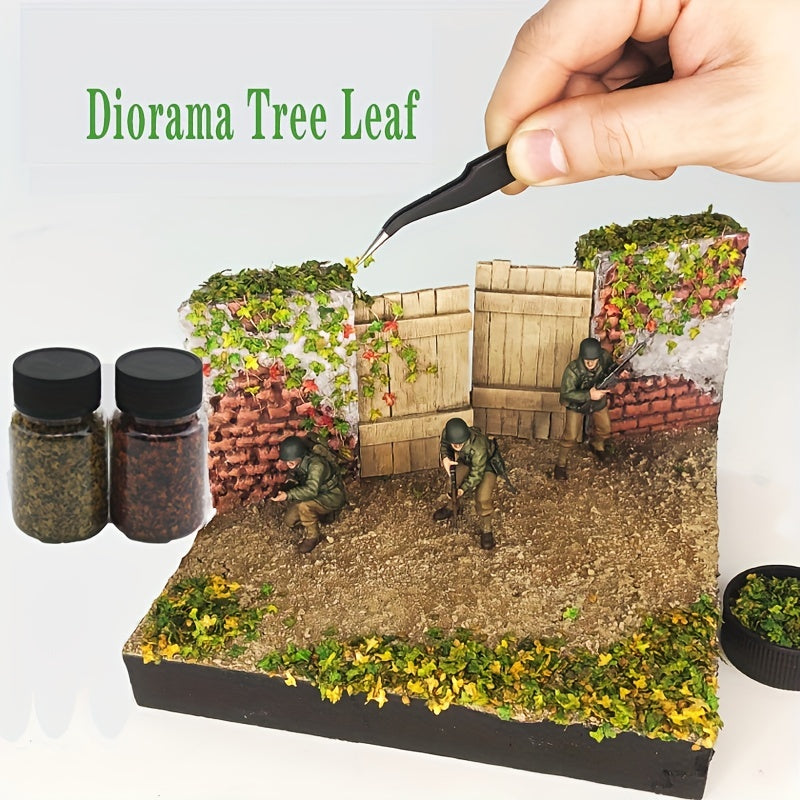 56ml Micro Landscape Realistic Leaves for Train Scenery DIY Fairy Garden