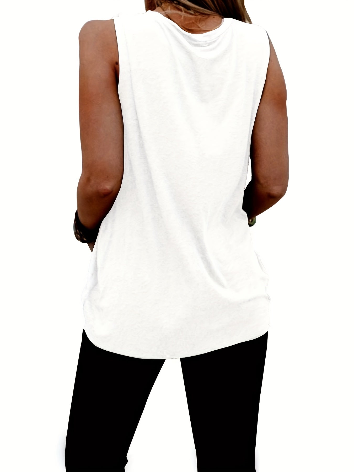 Butterfly Print Sleeveless Tank Top