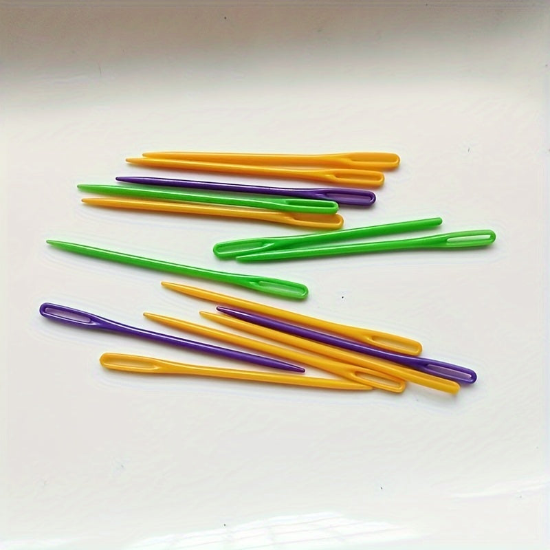 5pcs Large Eye Plastic Sewing Needles Safety Lacing Learning DIY Crafts
