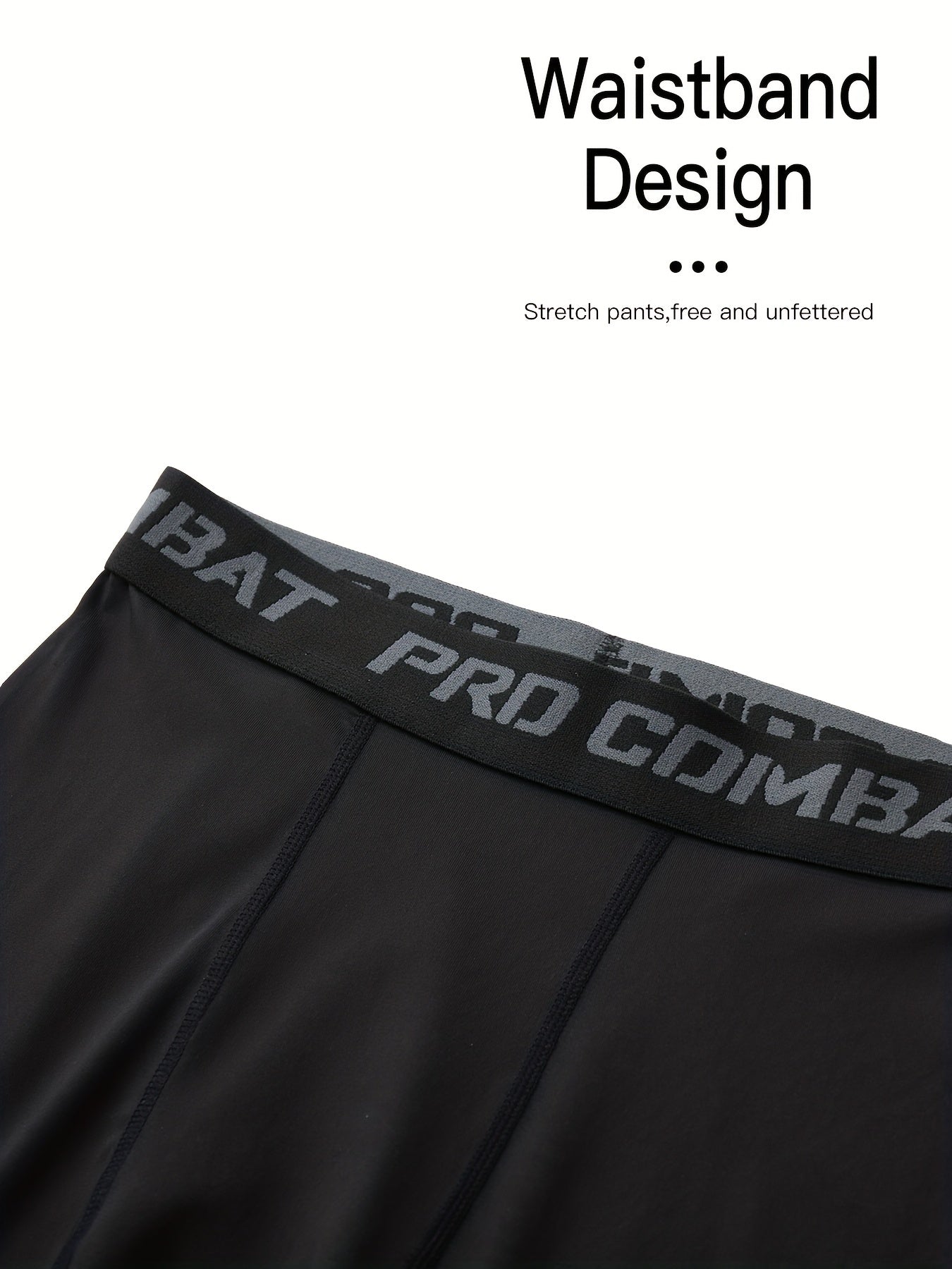 Men's 5pcs High Stretch Leggings Active Quick Drying Sports Compression Pants
