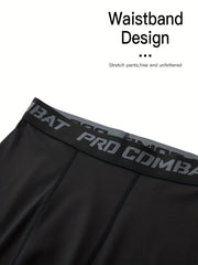 Men's 5pcs High Stretch Leggings Active Quick Drying Sports Compression Pants