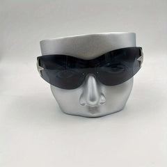 Y2K Rimless Sunglasses Star Gradient UV400