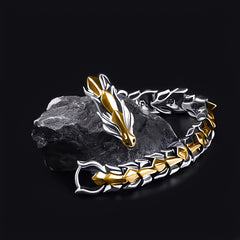 Retro Men's Dragon Pattern Dragon Head Bracelet Gift