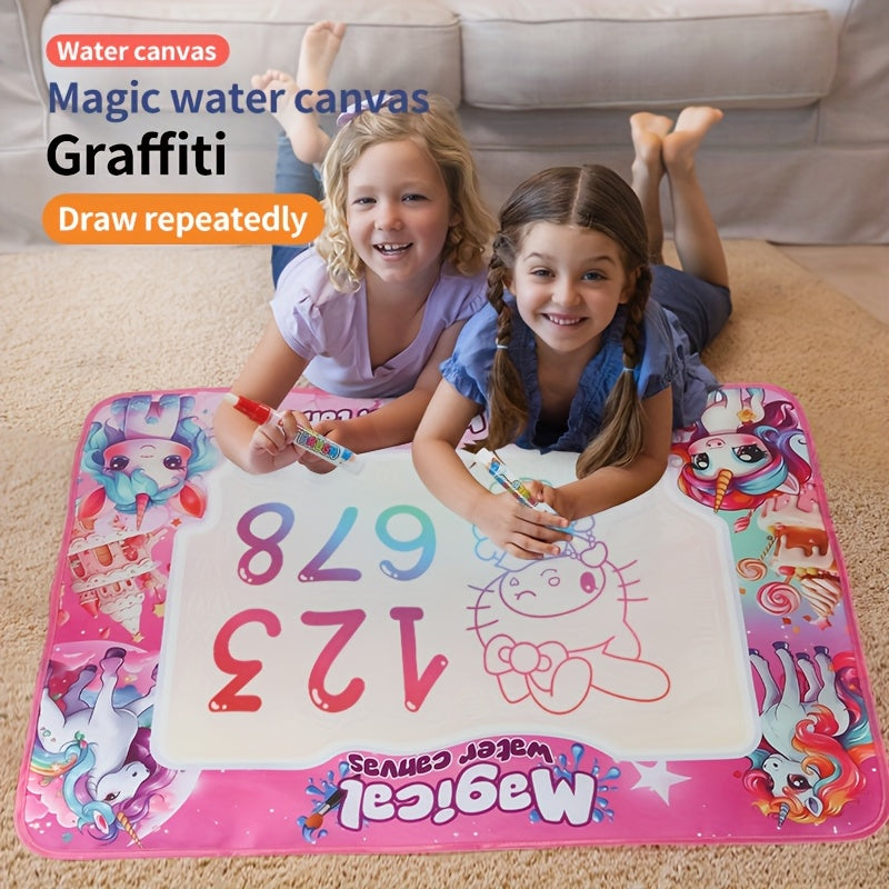 Magic Water Canvas for Kids Portable Art Toy with Underwater Theme