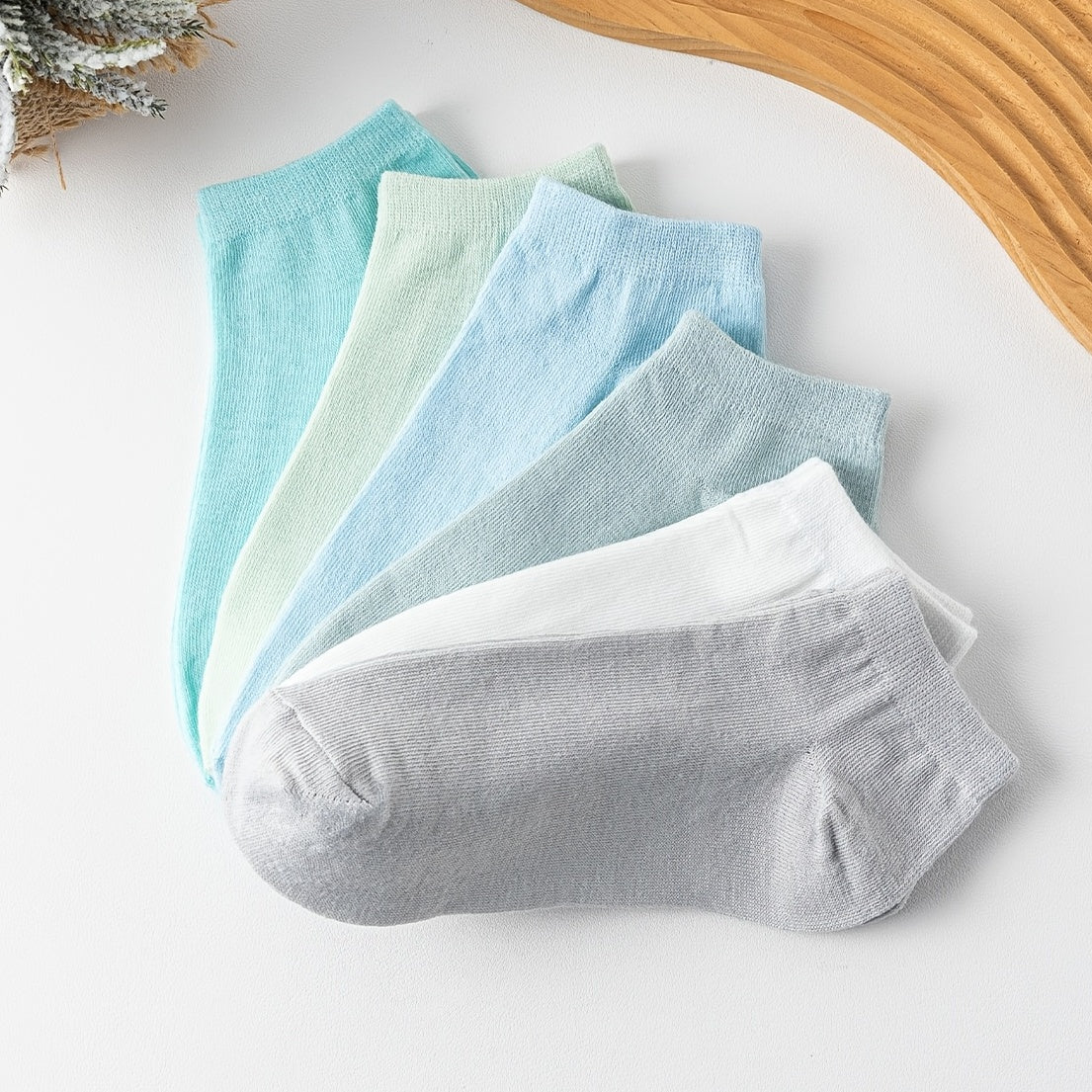 6 Pairs Lightweight Low Cut Ankle Socks Women's Stockings