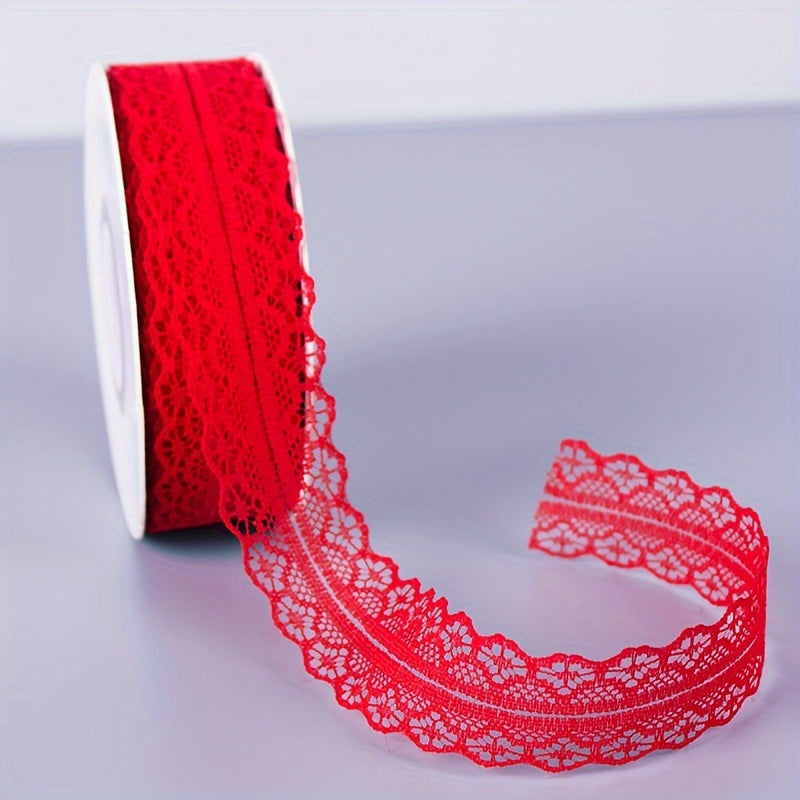 1roll Lace Ribbon Baking Cake Decoration Ribbon Gift Satin Ribbon