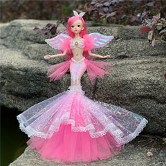 17'' Mermaid Doll Toy For Girls - Birthday Gift Pretend Play House Dress Up Toy