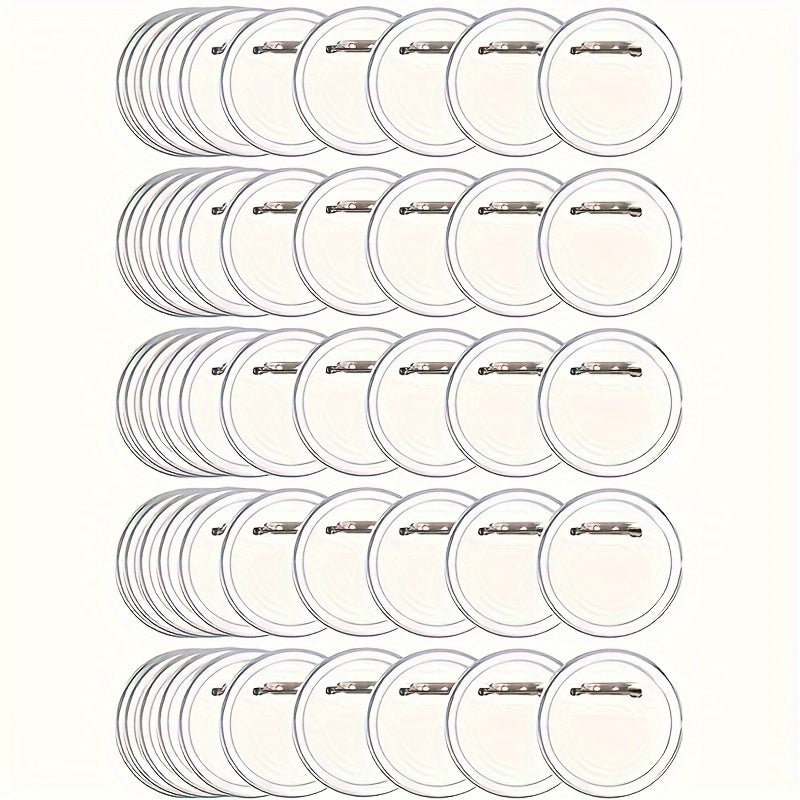 Acrylic Buttons Badges Transparent Pins DIY Crafts Set