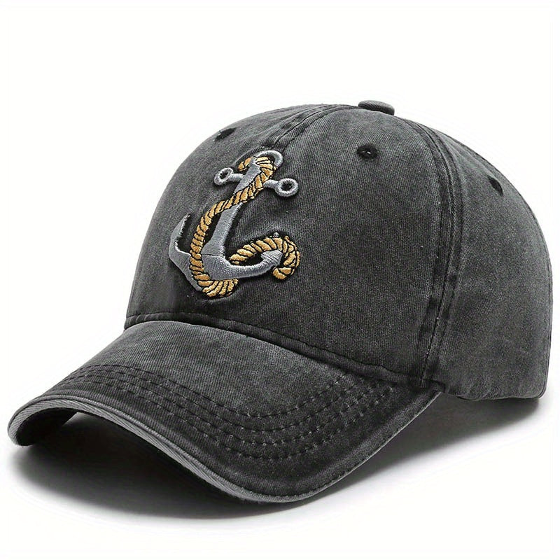 Soft Cotton Men's Denim Baseball Cap 3D Embroidery Outdoor Sports Cap