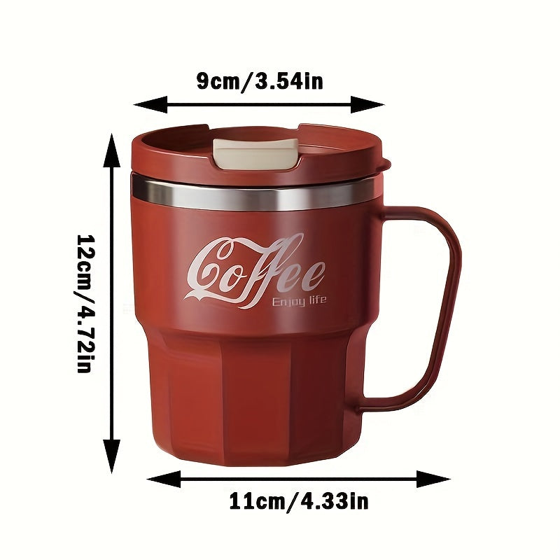 Insulated Reusable Travel Coffee Mug with Lid