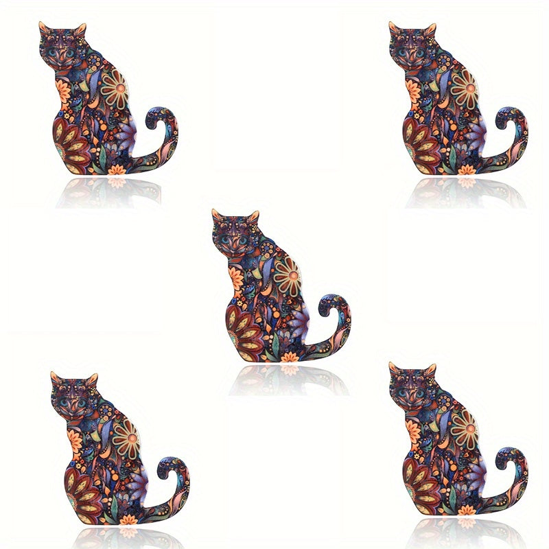 Personality Kitten Acrylic Brooch Jewelry Corsage