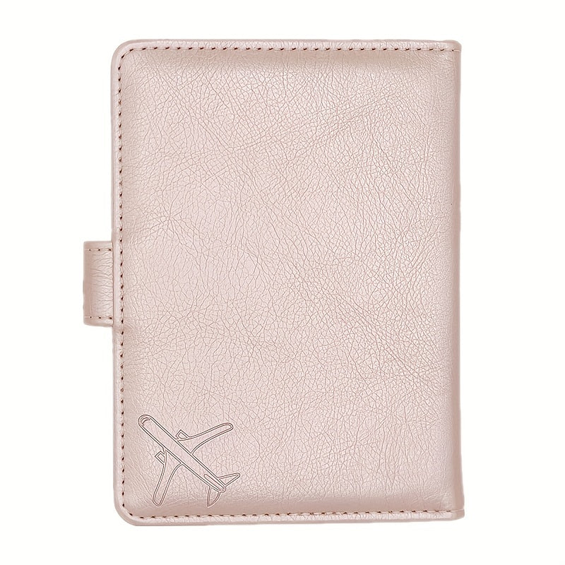 Leather Passport Holder RFID Blocking Travel Wallet
