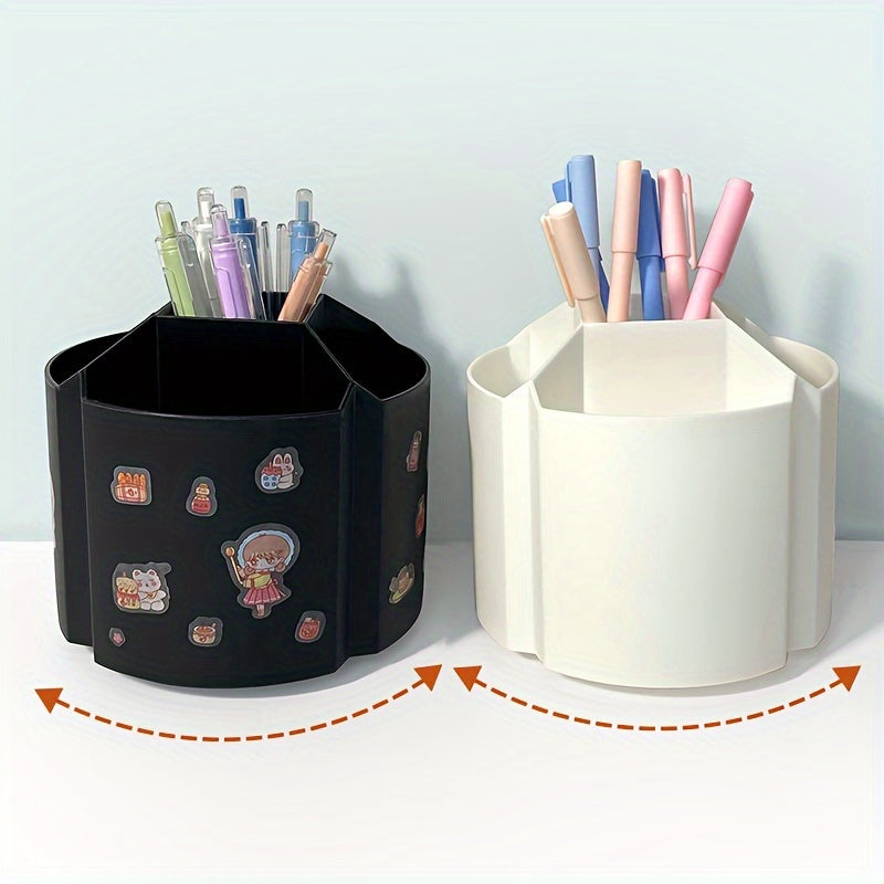 360 Rotating Modern Pen Holder Large Capacity Storage Box